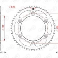 800Wx800H-1152473001-1 AFAM Standaard achtertandwiel staal - 428