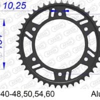 800Wx800H-1152738003-1 AFAM Standaard achtertandwiel aluminium - 520