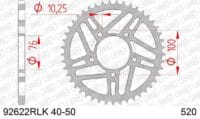 800Wx800H-1152739002-1 AFAM Standaard achtertandwiel staal - 520 - voor Marchesini / OZ velgen