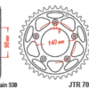 JT SPROCKETS Staal standaard achtertandwiel 7058 - 530