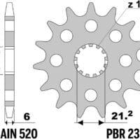 800Wx800H-1152965001-1 PBR Standaard voortandwiel staal - 520