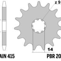 800Wx800H-1153253001-1 PBR Standaard voortandwiel staal - 415