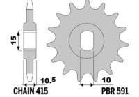 800Wx800H-1153261001-1 PBR Standaard voortandwiel staal - 415