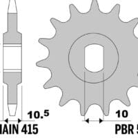 800Wx800H-1153261001-1 PBR Standaard voortandwiel staal - 415