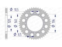 800Wx800H-1153374006-1 AFAM Standaard achtertandwiel aluminium - 520