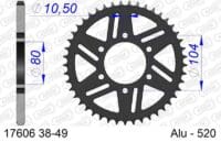 800Wx800H-1153375002-1 AFAM Standaard achtertandwiel aluminium - 520