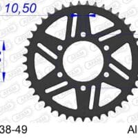 800Wx800H-1153375002-1 AFAM Standaard achtertandwiel aluminium - 520