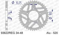 800Wx800H-1153380002-1 AFAM Standaard achtertandwiel aluminium - 520
