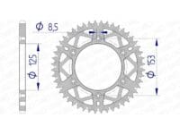 AFAM Standaard achtertandwiel aluminium - 520