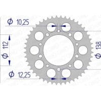 800Wx800H-1153392003-1 AFAM Standaard achtertandwiel aluminium - 520