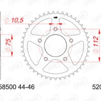 800Wx800H-1155373003-1 AFAM Standaard achtertandwiel staal - 519