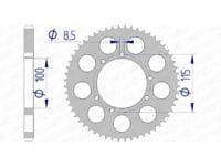 800Wx800H-1155581001-1 AFAM Standaard achtertandwiel aluminium - 428