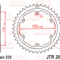 800Wx800H-1156981001-1 JT SPROCKETS Staal standaard achtertandwiel 2016 - 525