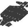 IRON BALTIC Complete skidplateset - Polaris Ranger 1000 - kunststof