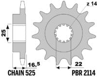 800Wx800H-1158419001-1 JT SPROCKETS Staal geluidsarm voortandwiel 2114 - 525