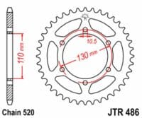 800Wx800H-3035146-2 JT/JT Chain Kit 520X1R3 14/43 Standard - Standard Rear Sprocket