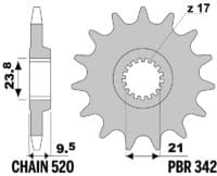 800Wx800H-3036665-3 JT/PBR Chain Kit 520HDS 14/51 Standard - Ultra-Light Rear Sprocket
