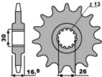 800Wx800H-3036825-3 JT/PBR Chain Kit 525Z3 16/47 Super-Reinforced - Standard Rear Sprocket