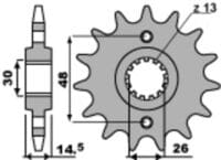 800Wx800H-3036846-3 JT/PBR Chain Kit 530Z3 18/39 Super-Reinforced - Standard Rear Sprocket