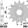 800Wx800H-3037005-3 JT/PBR Chain Kit 520X1R3 14/45 Standard - Standard Rear Sprocket
