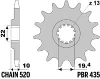 800Wx800H-3037612-3 JT/PBR Chain Kit 520X1R3 14/43 Standard - Standard Rear Sprocket