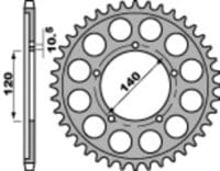 800Wx800H-3037778-2 JT/PBR Chain Kit 530Z3 18/43 Super-Reinforced - Standard Rear Sprocket