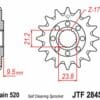 800Wx800H-3042395-5 JT Chain Kit 520HDS 13/49 Super-Reinforced - Ultra-Light Self-Cleaning Rear Sprocket