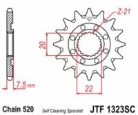 800Wx800H-3042401-5 JT Chain Kit 520X1R 14/53 Reinforced - Standard Rear Sprocket