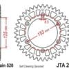 800Wx800H-3042402-2 JT Chain Kit 520HDS 13/49 Super-Reinforced - Ultra-Light Self-Cleaning Rear Sprocket