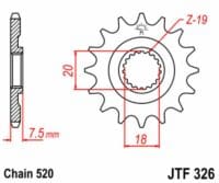 800Wx800H-3042405-5 JT Chain Kit 520HDS 13/52 Super-Reinforced - Ultra-Light Self-Cleaning Rear Sprocket