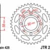 800Wx800H-3042412-2 JT Chain Kit 428HDR 15/43 Reinforced - Standard Rear Sprocket