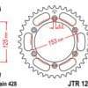 800Wx800H-3042430-2 JT Chain Kit 428HDR 17/54 Reinforced - Standard Rear Sprocket