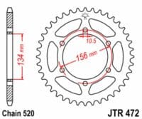 800Wx800H-3042456-2 JT Chain Kit 525X1R3 15/40 Reinforced - Standard Rear Sprocket