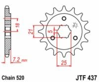 800Wx800H-3042496-5 JT Chain Kit 525X1R3 16/42 Reinforced - Standard Rear Sprocket