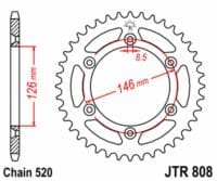 800Wx800H-3042509-2 JT Chain Kit 520HDS 15/44 Super-Reinforced - Standard Rear Sprocket