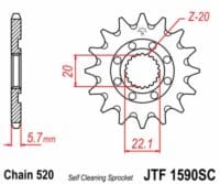 800Wx800H-3042521-5 JT Chain Kit 520HDS 13/48 Super-Reinforced - Ultra-Light Self-Cleaning Rear Sprocket