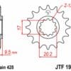 800Wx800H-3042589-5 JT Chain Kit 428HDR 14/49 Reinforced - Standard Rear Sprocket