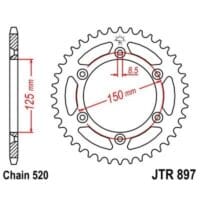 800Wx800H-3042590-2 JT Chain Kit 520X1R 14/45 Reinforced - Standard Rear Sprocket