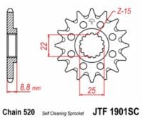 800Wx800H-3042596-5 JT Chain Kit 520X1R3 13/50 Reinforced - Standard Rear Sprocket