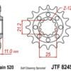 800Wx800H-3042641-5 JT Chain Kit 520X1R 14/50 Reinforced - Standard Rear Sprocket