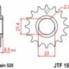 800Wx800H-3042671-5 JT Chain Kit 525X1R3 15/45 Reinforced - Standard Rear Sprocket
