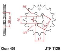 800Wx800H-3042692-4 JT Chain Kit 420HDR 15/53 Reinforced - Standard Rear Sprocket
