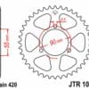 JT/JT Kettingkit 420HDR 11/47 (OEM-verhouding) Versterkt - Standaard staal achtertandwiel