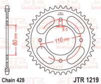 JT/JT Kettingkit 428HDR 14/41 Standaard - Standaard achtertandwiel