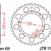 800Wx800H-3065291-2 JT/JT Kettingkit 420HDR 11/53 standaard - Standaard achtertandwiel 1132