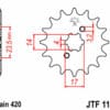 800Wx800H-3065291-3 JT/JT Kettingkit 420HDR 11/53 standaard - Standaard achtertandwiel 1132