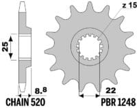 EK/PBR Kettingkit 520SRX2 13/52 - Ultralicht Achtertandwiel