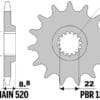 EK/PBR Kettingkit 520SRX2 14/50 - Ultralicht Gehard Geanodiseerd Achtertandwiel