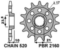 800Wx800H-3065933-3 EK/PBR Kettingkit 520M3 13/50 - Ultralicht Achtertandwiel