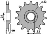 EK/PBR Kettingkit 520SRX2 16/47 - standaard Achtertandwiel